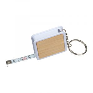 Breloc ruleta cu placuta de bambus