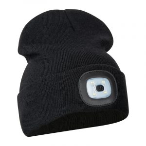 Căciulă din material RPET reciclat cu lanternă