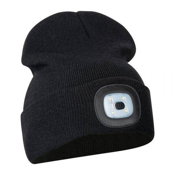 Căciulă din material RPET reciclat cu lanternă