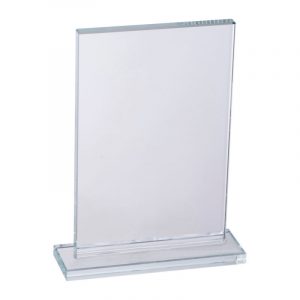 Trofeu din sticla cu suport