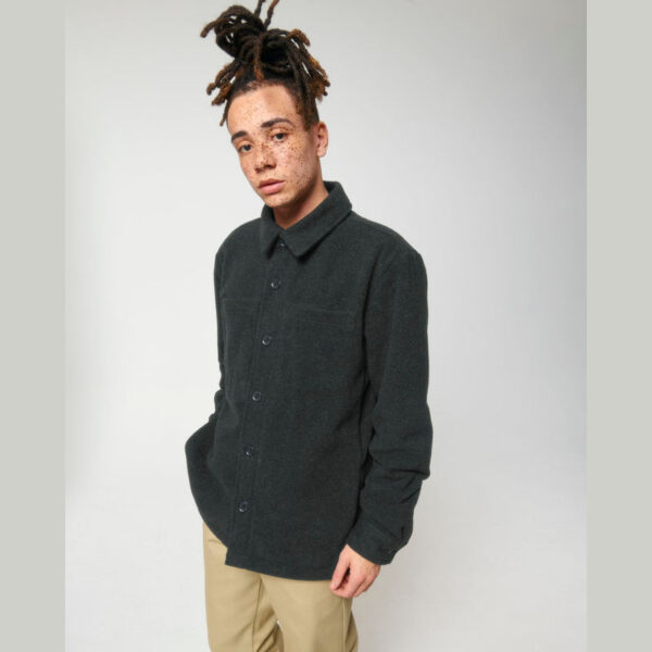 EXP10537 Camasa jacheta unisex -darkheathergrey_studio_lifestyle_main_front_mainpic Cămașă jachetă unisex