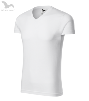 Tricou slim fit în V bărbați