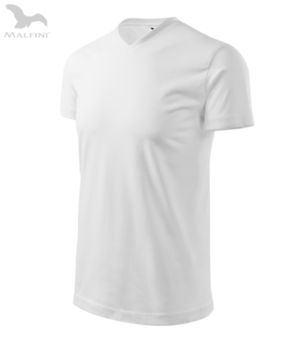 Tricou unisex guler in V