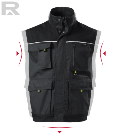 EXP11021 Vesta de lucru pentru barbati ebony grey 4 Vestă de lucru pentru bărbați