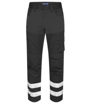 Pantaloni stretch bărbați cu benzi reflectorizante
