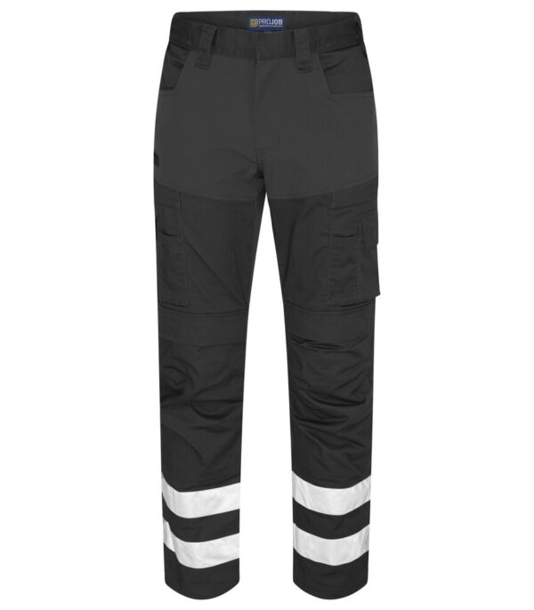 EXP11024 Pantaloni stretch barbati cu benzi reflectorizante black Pantaloni stretch bărbați cu benzi reflectorizante