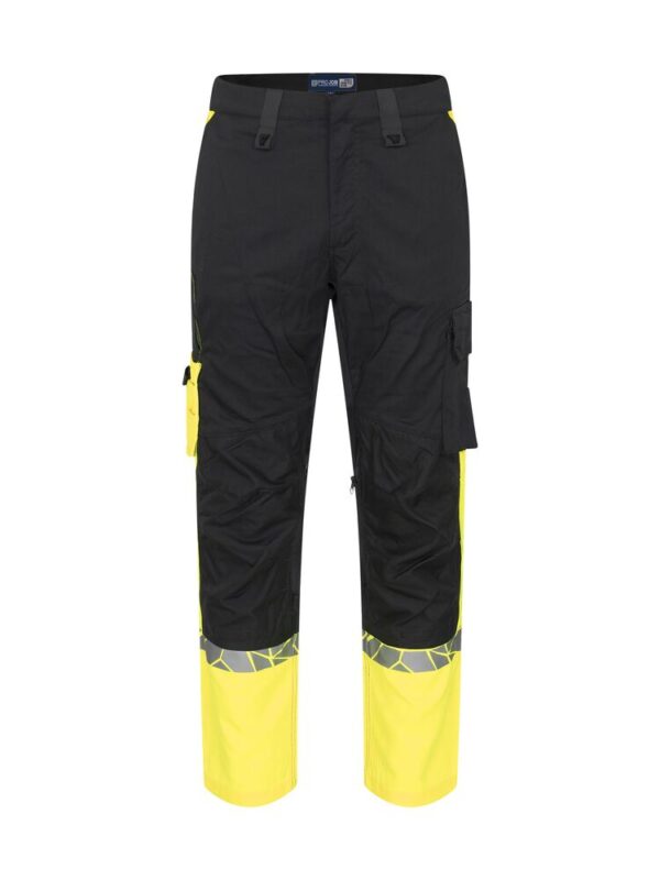 EXP11053 Pantaloni de lucru barbati black yellow Pantaloni de lucru bărbați