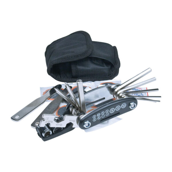 Kit de reparație bicicletă cu 17 piese