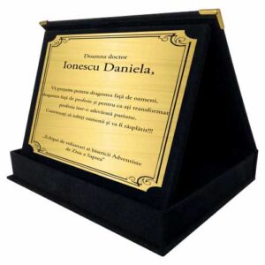 Cutie din catifea pentru plachetă landscape